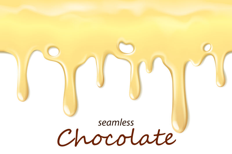 抽象矢量白巧克力设计元素