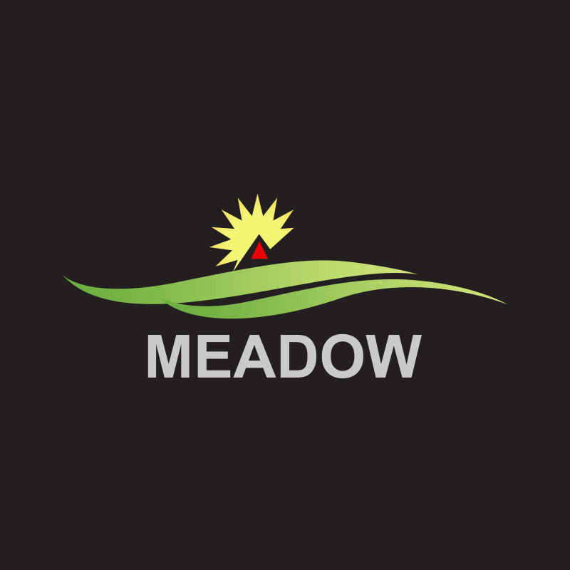 抽象矢量自然生态主题的标志设计