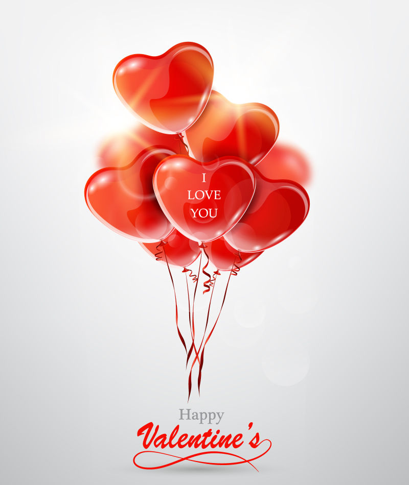 抽象矢量爱心元素抽象背景