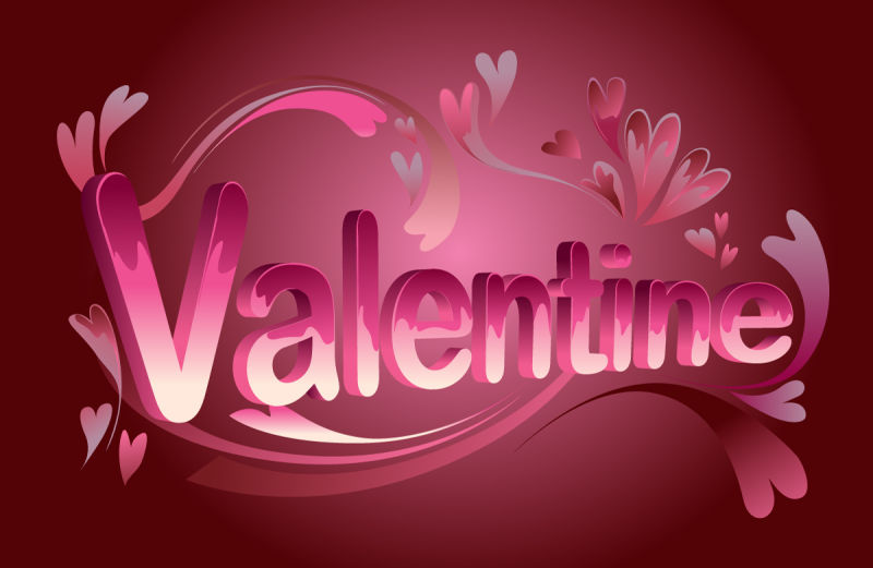 矢量浪漫情人节元素的设计背景