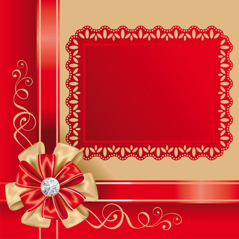 节日背景红色矢量
