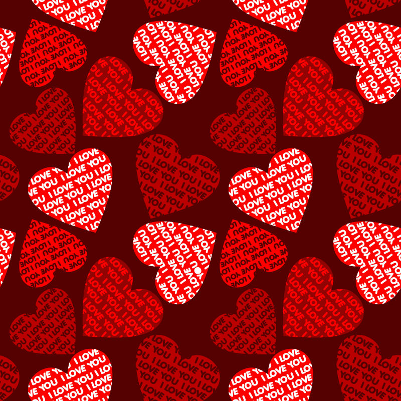 创意爱心图案背景矢量设计