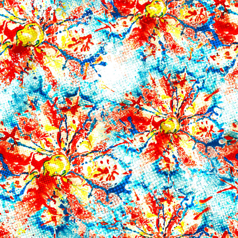 一品红矢量无缝模式