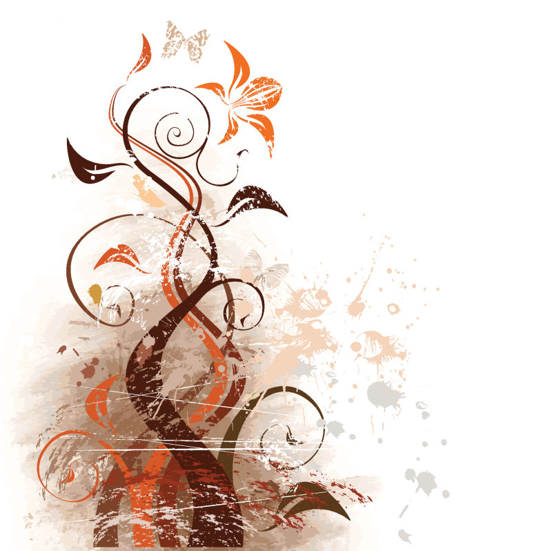 矢量碎屑花背景