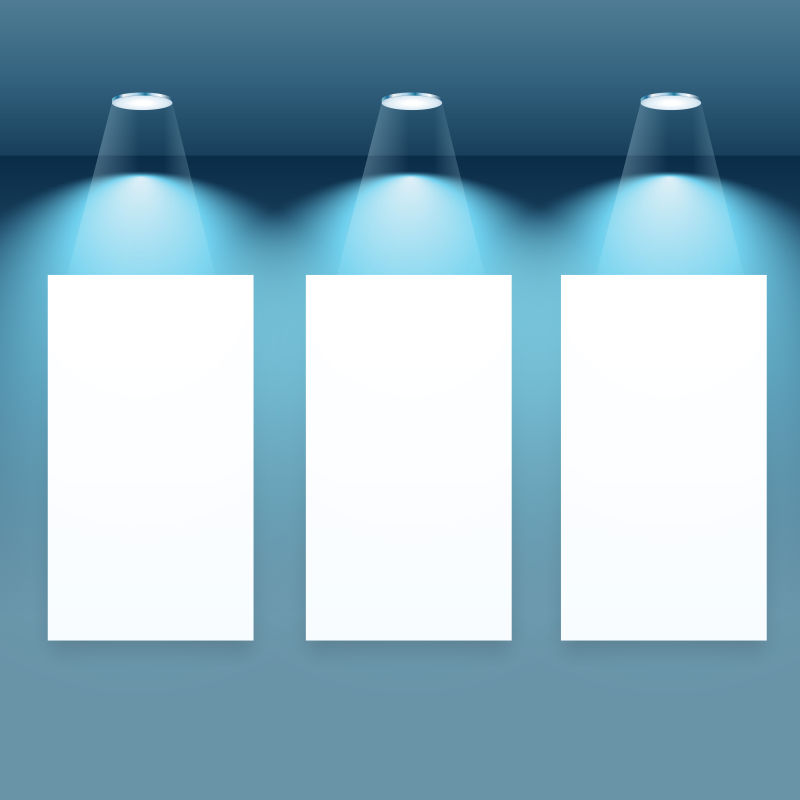 抽象矢量现代明亮的工作室灯光背景