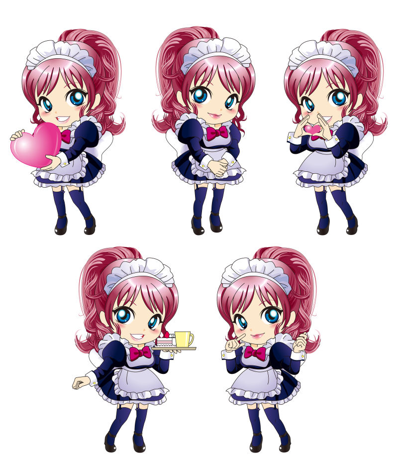 矢量女萝莉设计