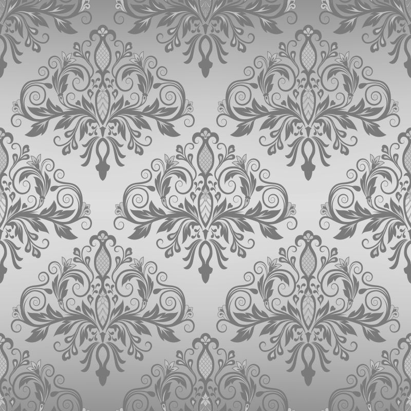 矢量抽象花卉元素的装饰复古背景