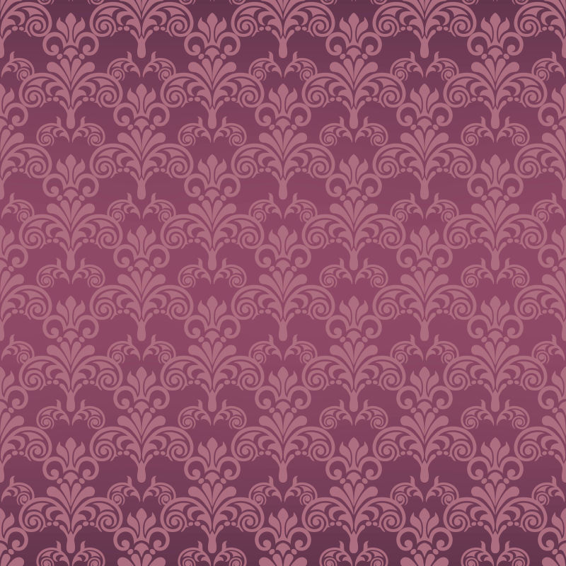 创意矢量花卉元素装饰无缝设计背景