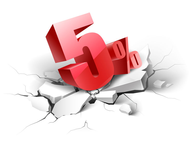 矢量的三维折扣文字插图