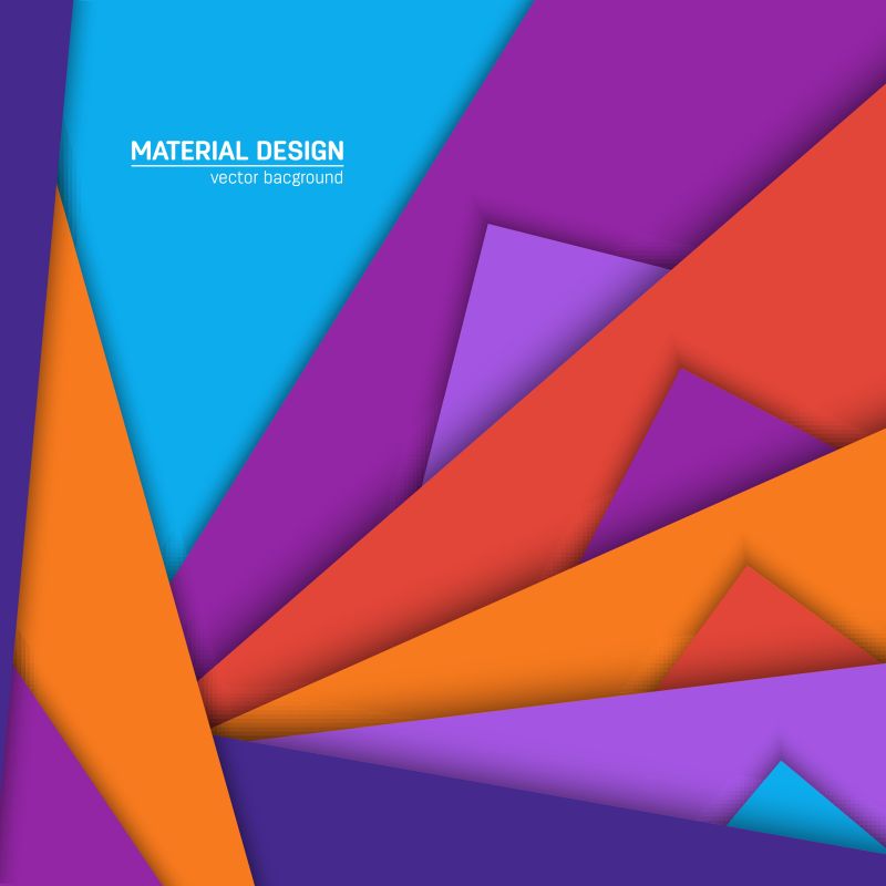 抽象矢量彩色纸片元素艺术背景