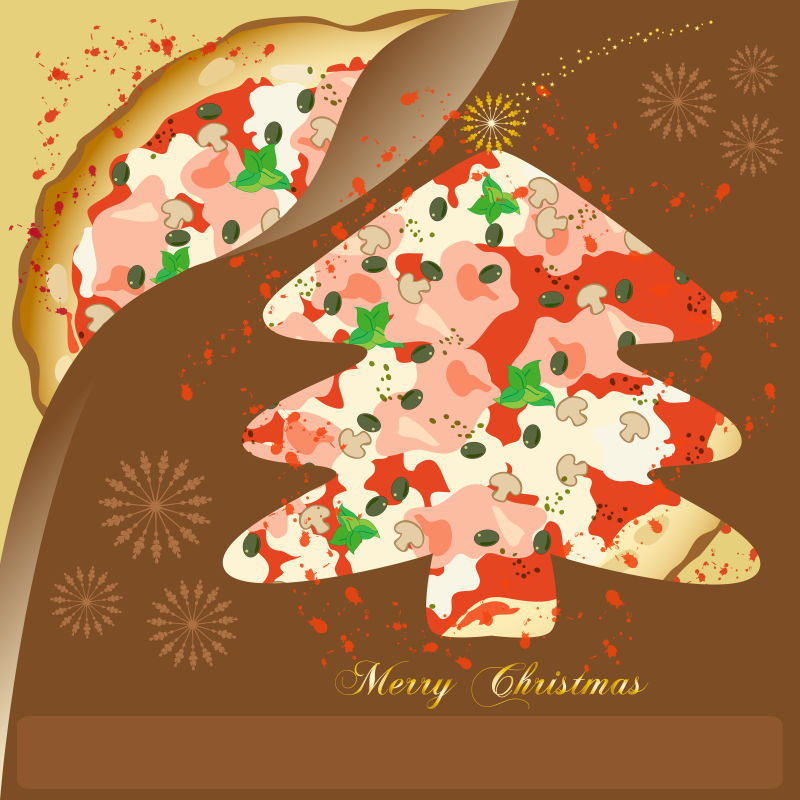 矢量创意披萨设计