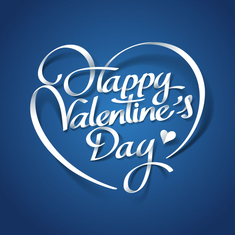 矢量情人节字体背景