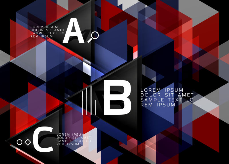 矢量抽象三角背景