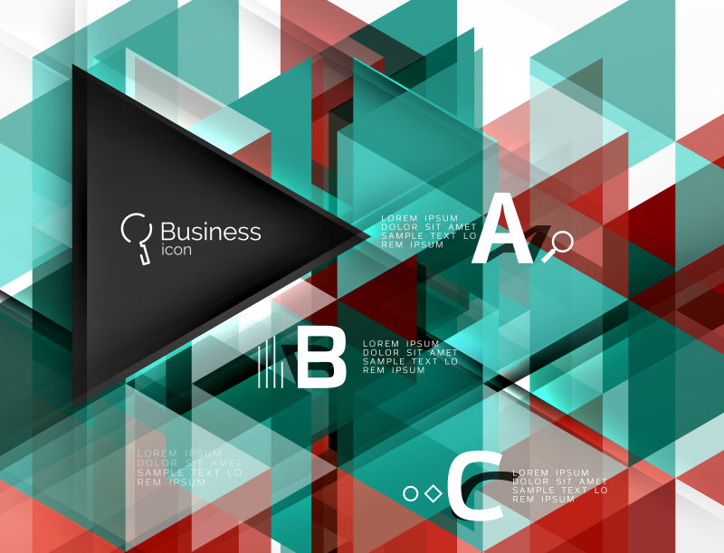 抽象的彩色图案矢量设计