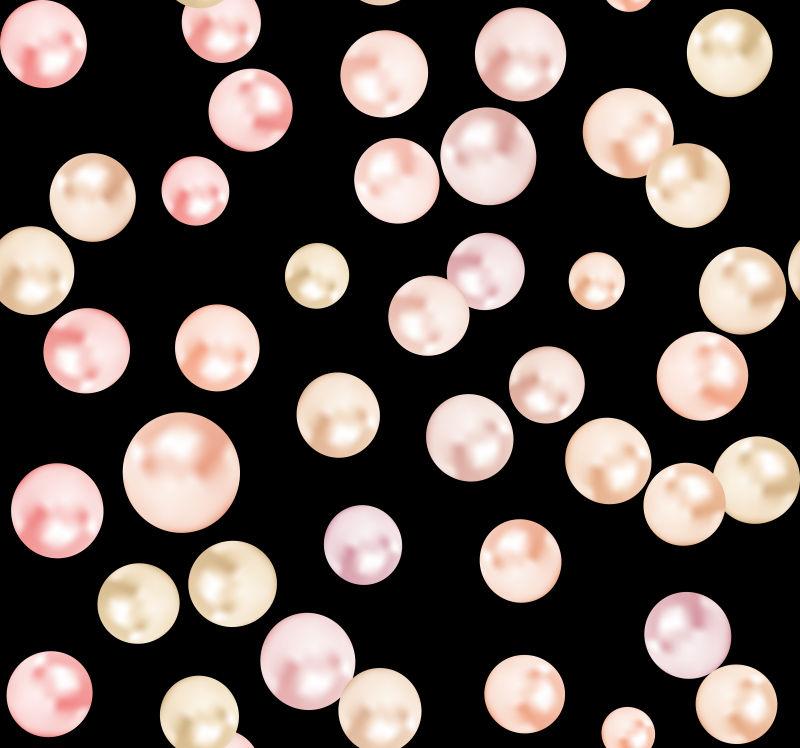 矢量珍珠无缝图案