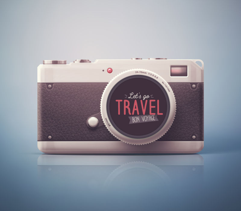 抽象矢量现代旅行主题的现代概念海报设计