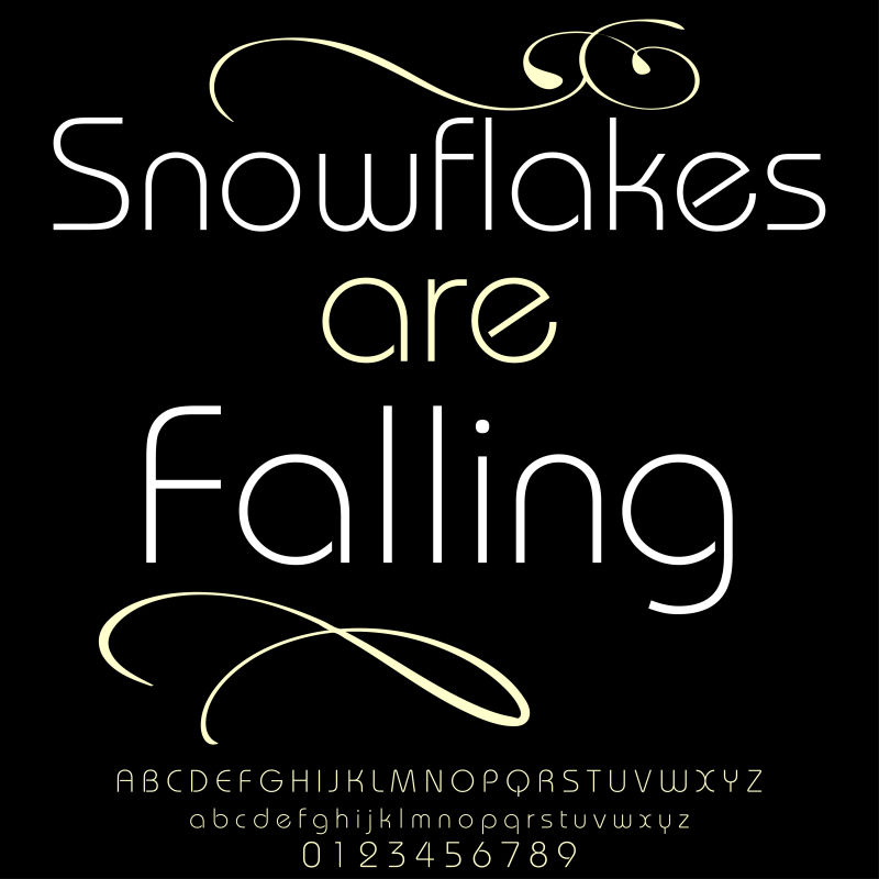 创意矢量简单字母字体设计