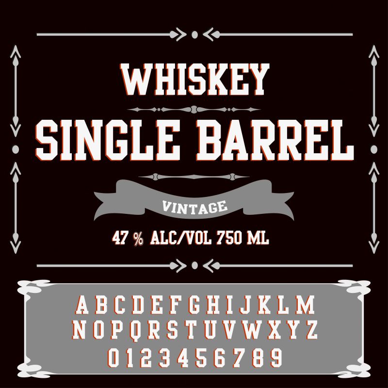 创意矢量红色阴影的白色简单字体设计