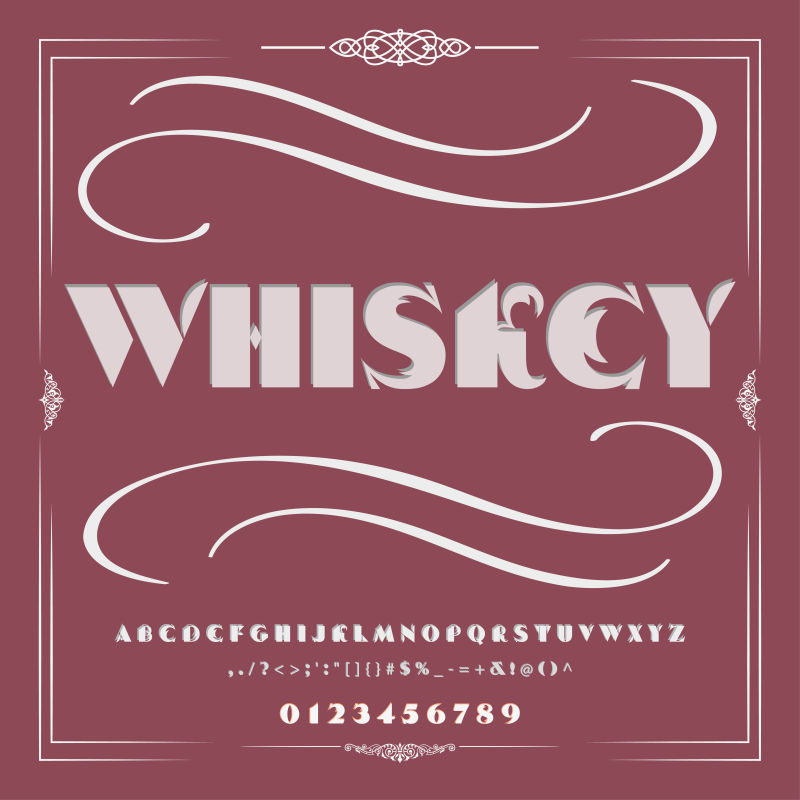 创意矢量现代粗体的字母字体设计