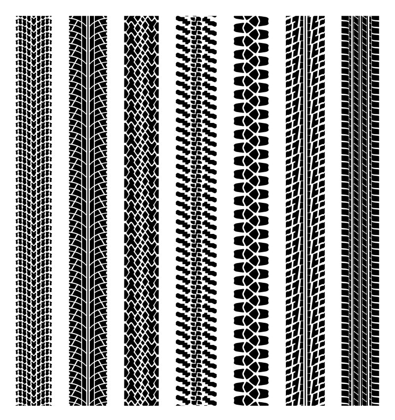 轮胎纹理矢量设计