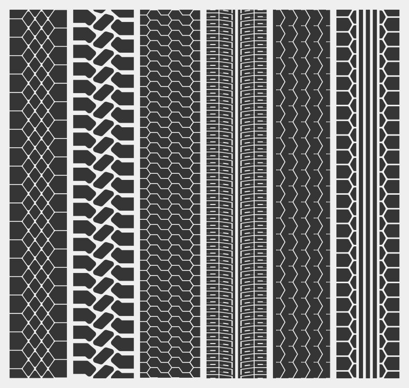 汽车轮胎纹理矢量设计