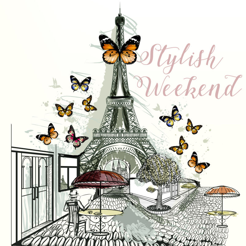 矢量创意美丽花卉元素设计背景