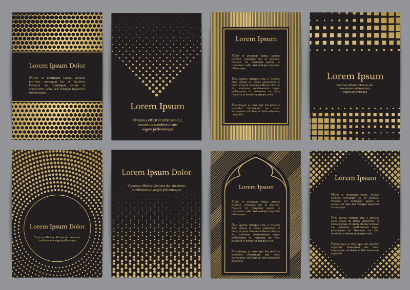 矢量的金色图案背景