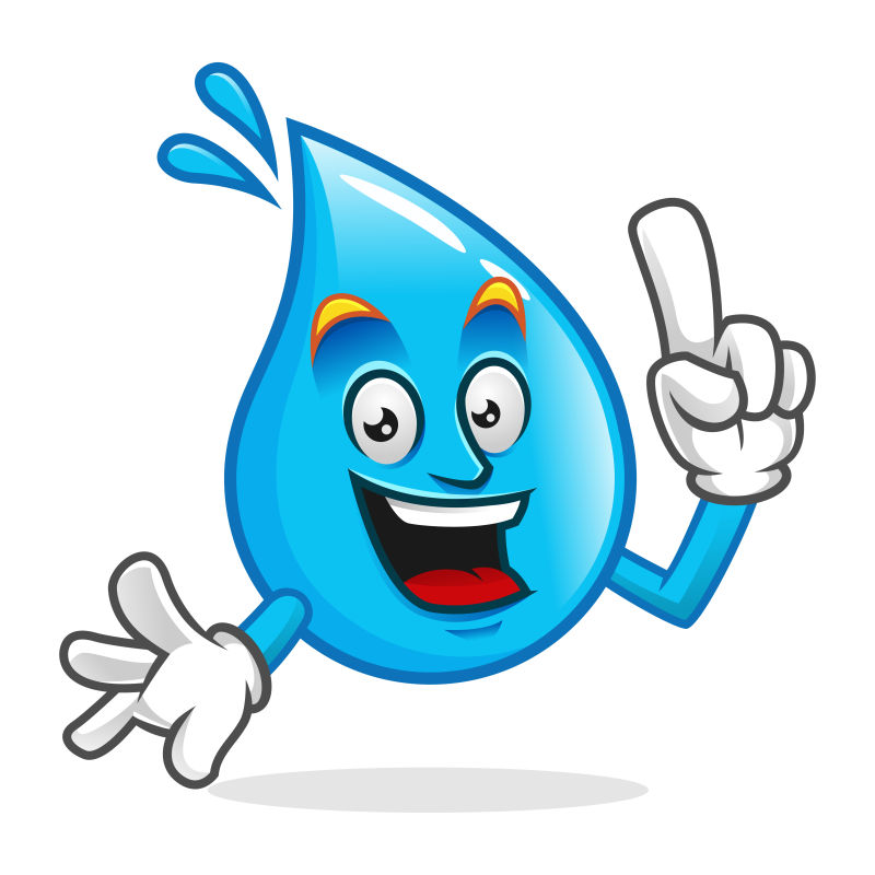 矢量智能卡通水滴