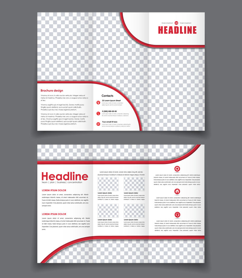 矢量用于广告小册子