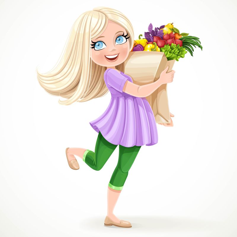 矢量快乐的孕妇