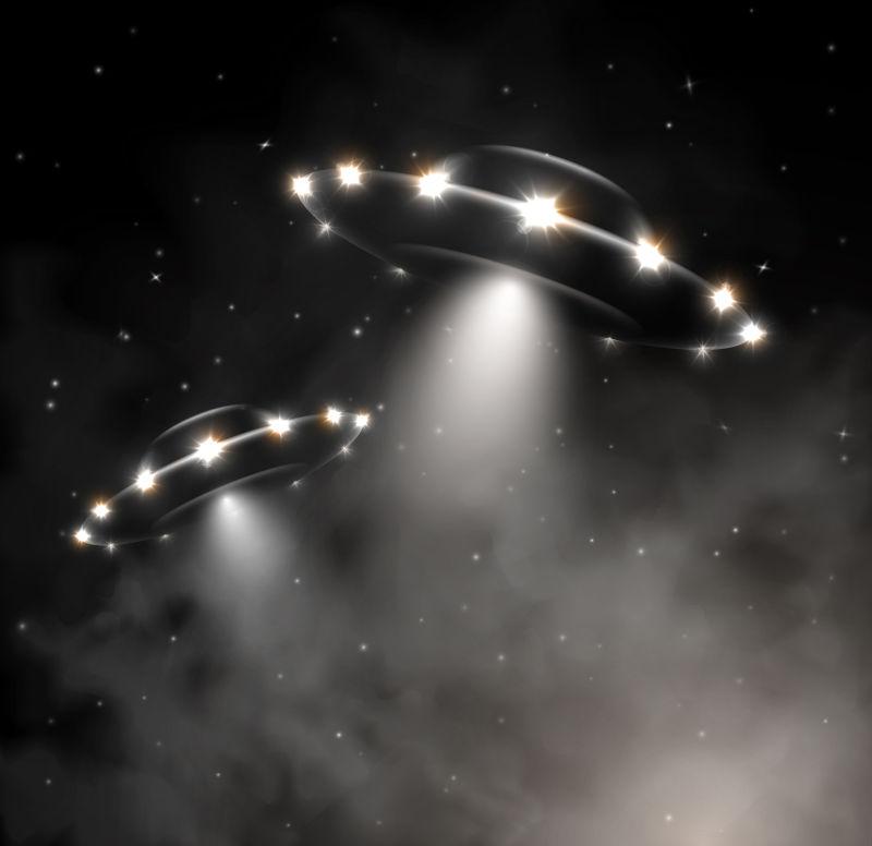 矢量雾中的不明飞行物