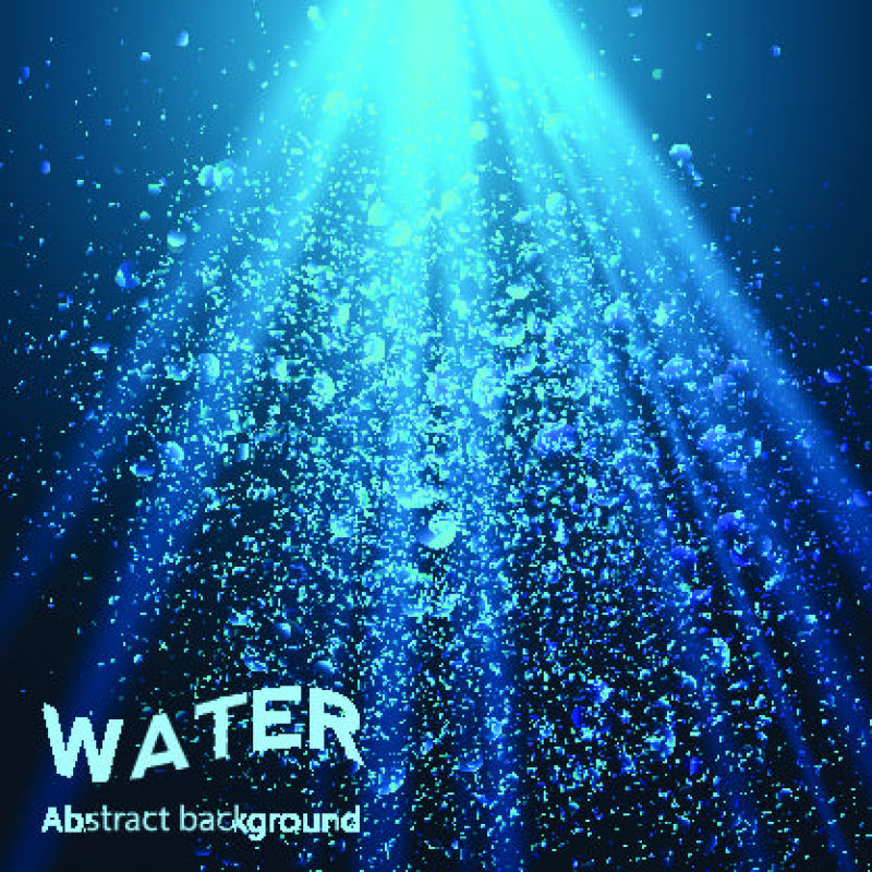 创意矢量阳光下的海插图