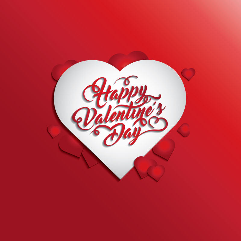 情人节的贺卡矢量