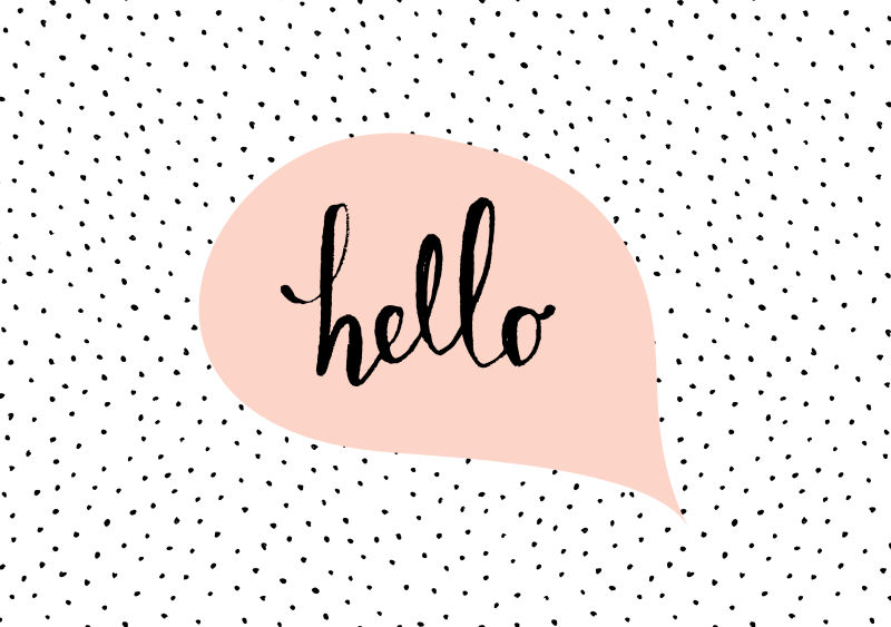 矢量的手绘文字插图