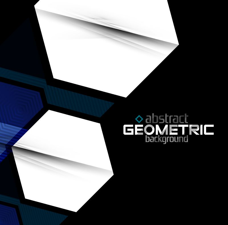 矢量的折纸背景设计