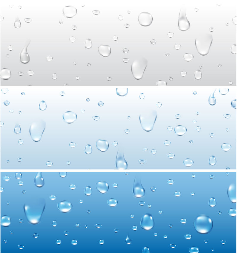 抽象矢量现代彩色水滴背景横幅