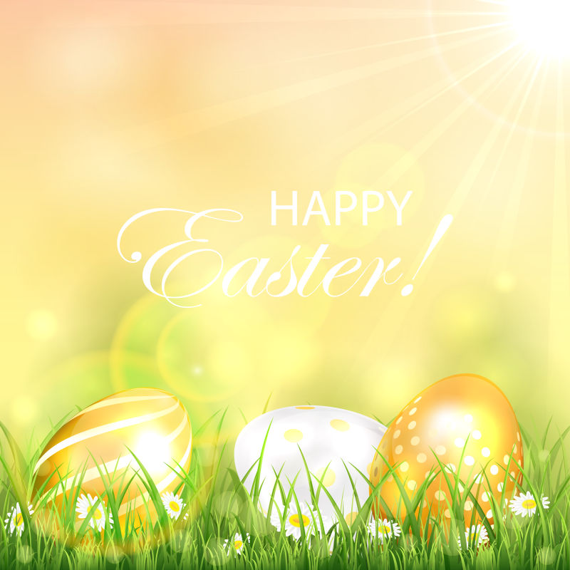 矢量的创意复活节背景