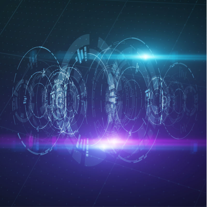 矢量的未来科技插图设计