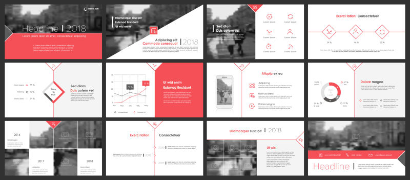 信息图形矢量和演示的元素