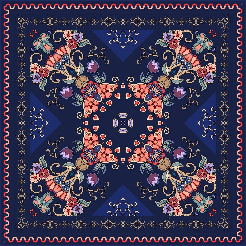 矢量抽象花卉背景