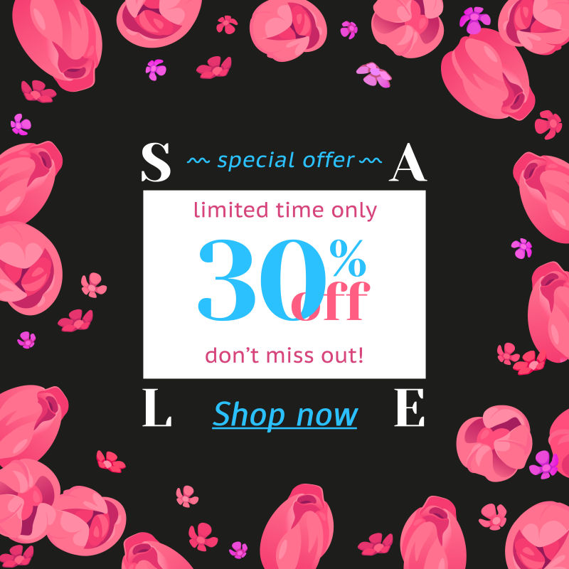 节日装饰框架与粉红郁金香装饰按钮有限的报价特别设计的母亲节3月8日和复活节春花款文花