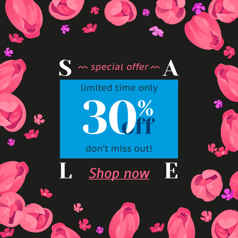 节日装饰框架与粉红郁金香装饰按钮有限的报价特别设计的母亲节3月8日和复活节春花款文花