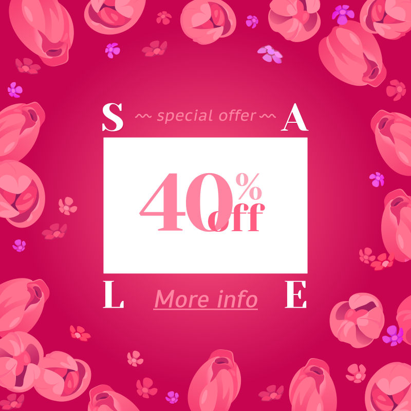 节日装饰框架粉红郁金香有限报价6折特别设计的母亲节3月8日和复活节