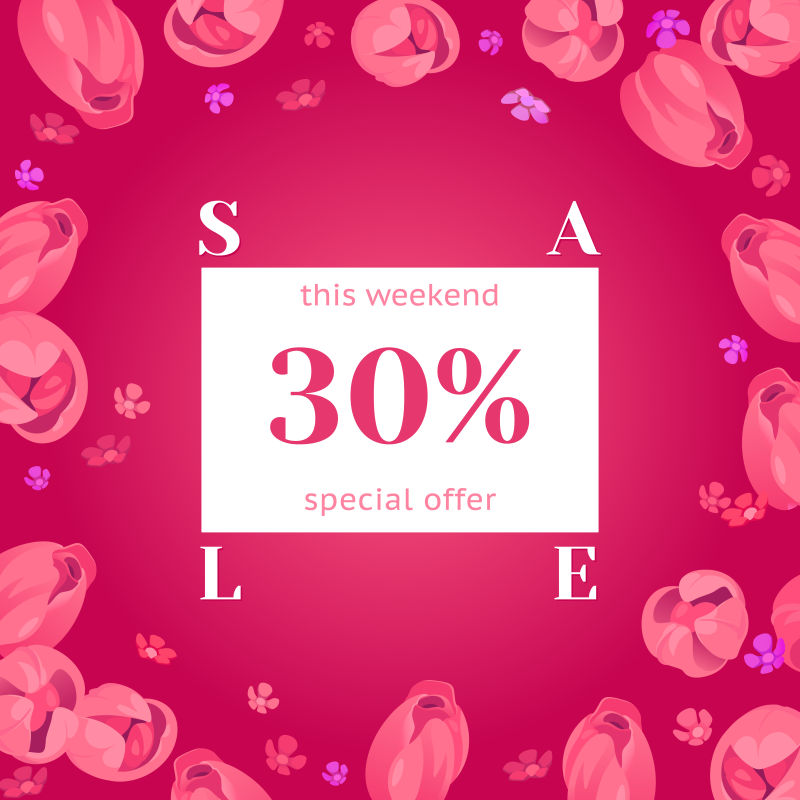 节日装饰框架粉红郁金香有限报价7折特别设计的母亲节3月8日和复活节