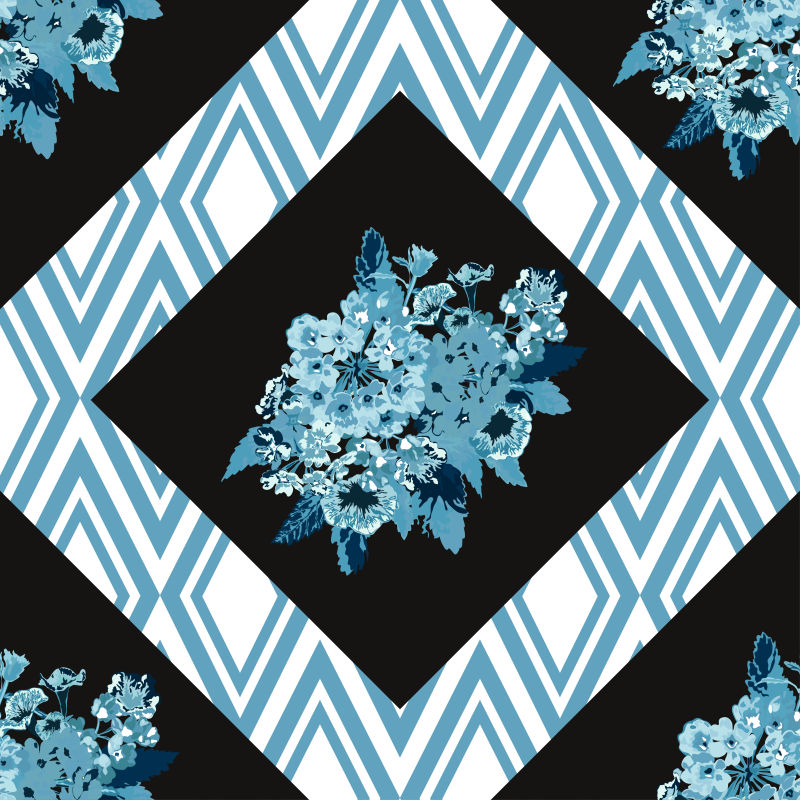 优雅的无缝图案贺卡矢量