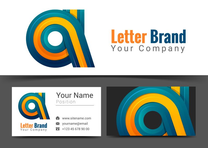 矢量一个字母公司标志