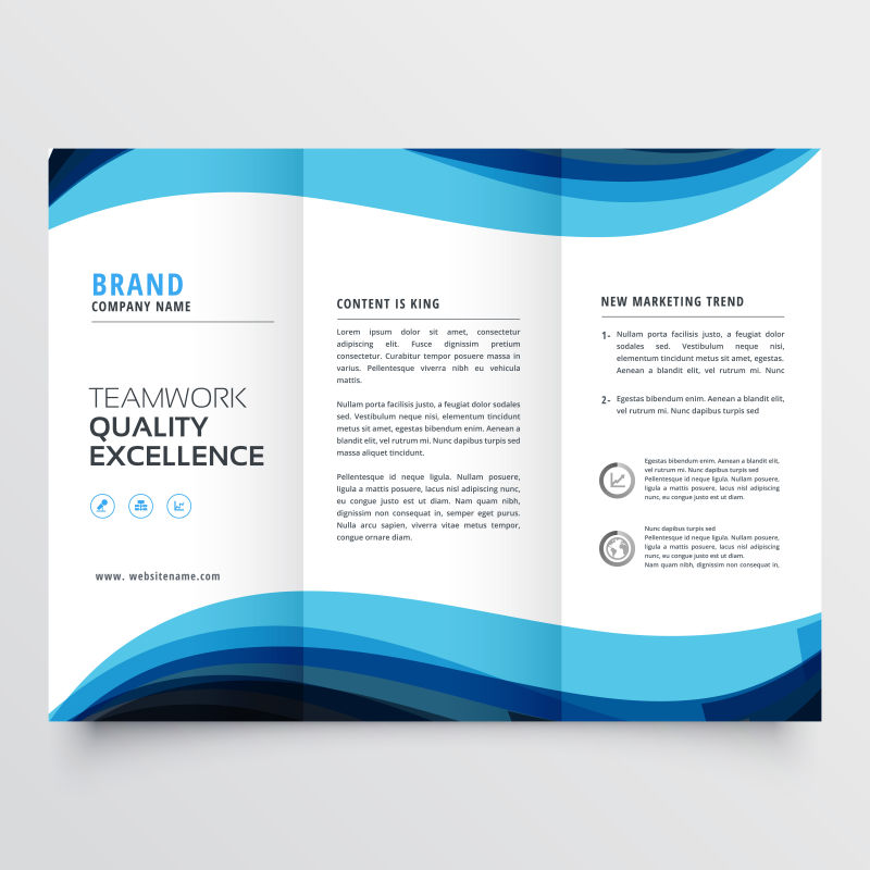 矢量商务小册子设计