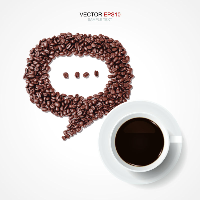 创意矢量现代咖啡海报设计