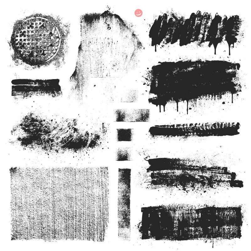 抽象矢量黑色纹理的设计元素