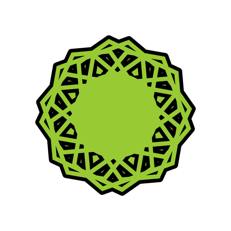 模式的清真模板正确烹调的标志